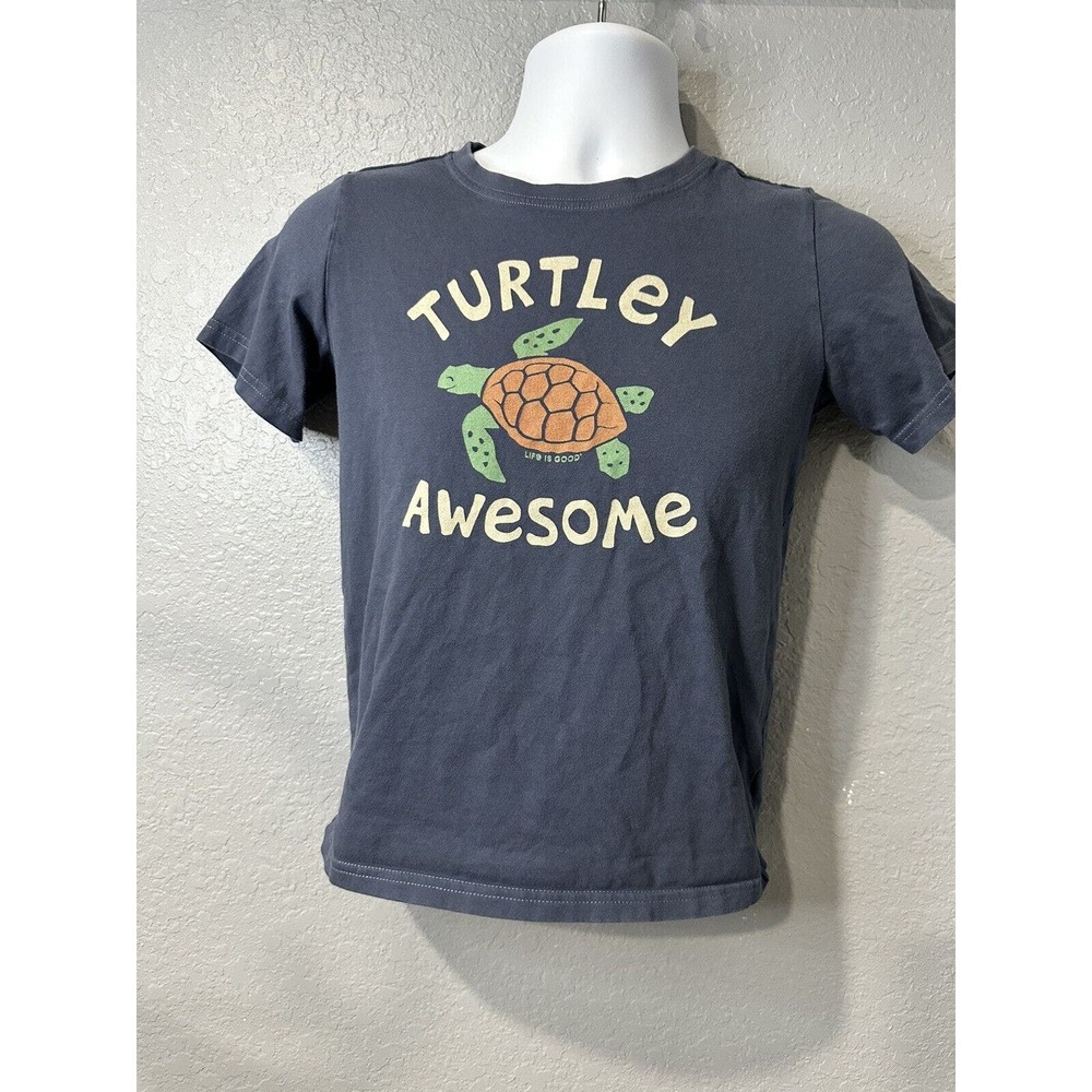 Life Is Good Boys‎ T-Shirt TURTLEY AWESOME Size XL
